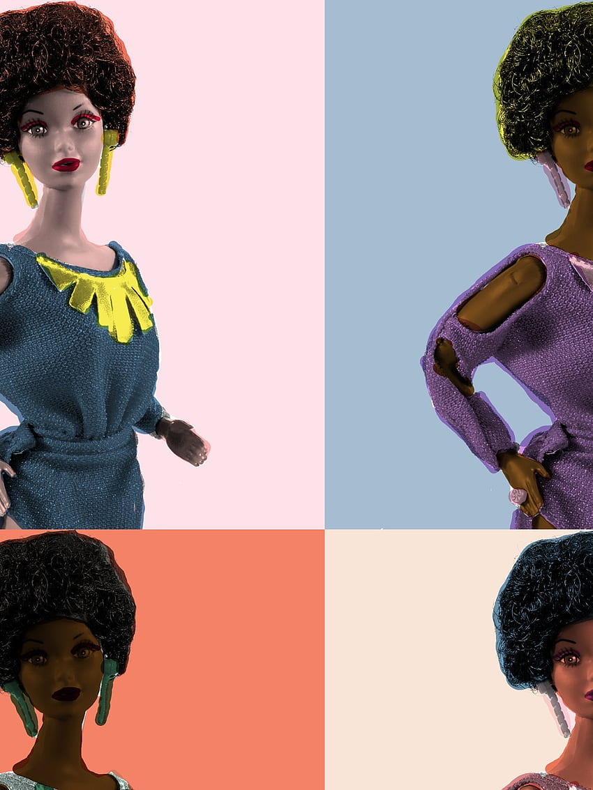 Pop Print Black Barbie™' by Barbieâ, Afro Barbie HD phone wallpaper
